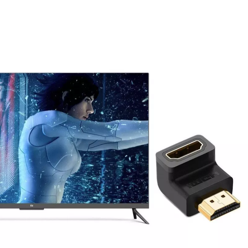 UGREEN HDMI uhlový adaptér 90 stupňov dole 4K 60Hz HD112 čierny