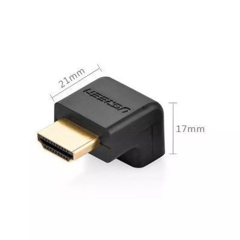 UGREEN HDMI uhlový adaptér 90 stupňov dole 4K 60Hz HD112 čierny