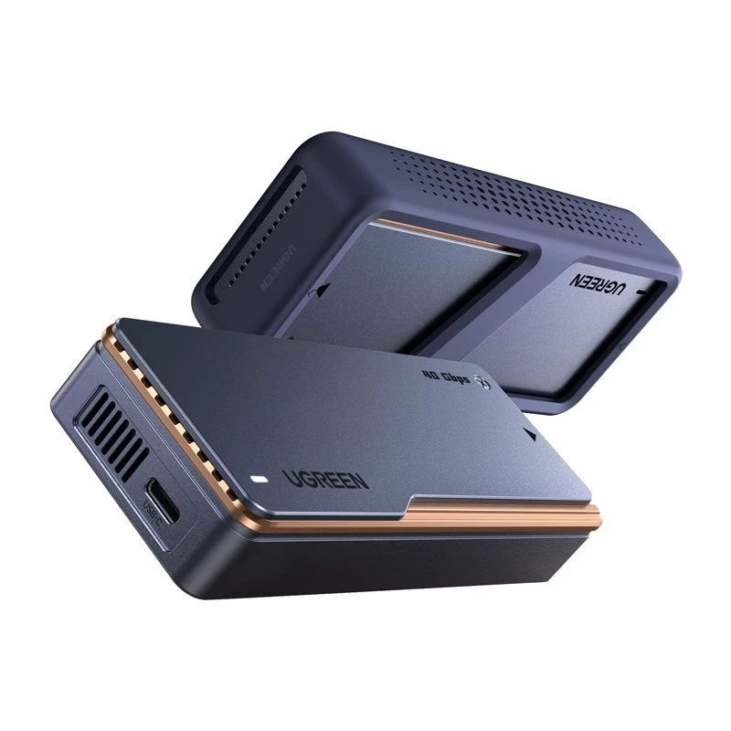 UGREEN M.2 NVMe SSD puzdro D703 USB4 40Gbps bez nástrojov hliník Space Grey