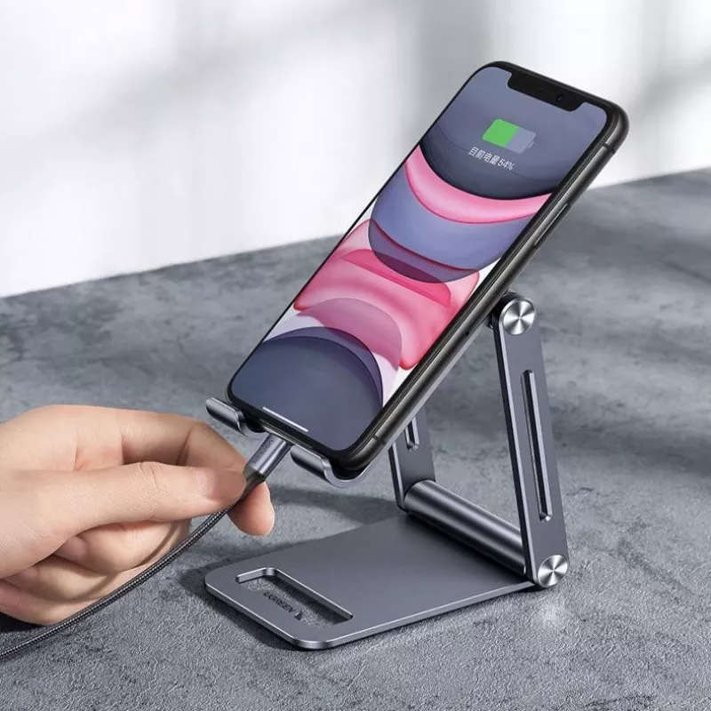 UGREEN kovový hliníkový sklopný stojan na telefón a tablet sivý (LP263 80708)