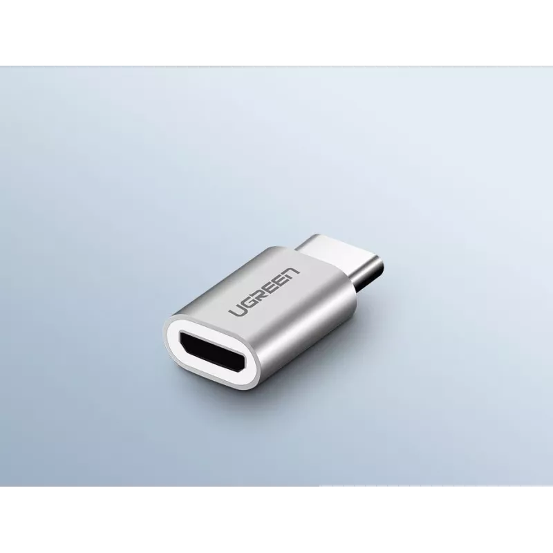 UGREEN Micro USB na USB-C adaptér čierny (30391)
