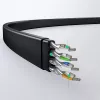 UGREEN NW102 Cat6 plochý ethernetový sieťový kábel 8m - čierny