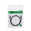 UGREEN NW102 Cat6 plochý ethernetový sieťový kábel 8m - čierny