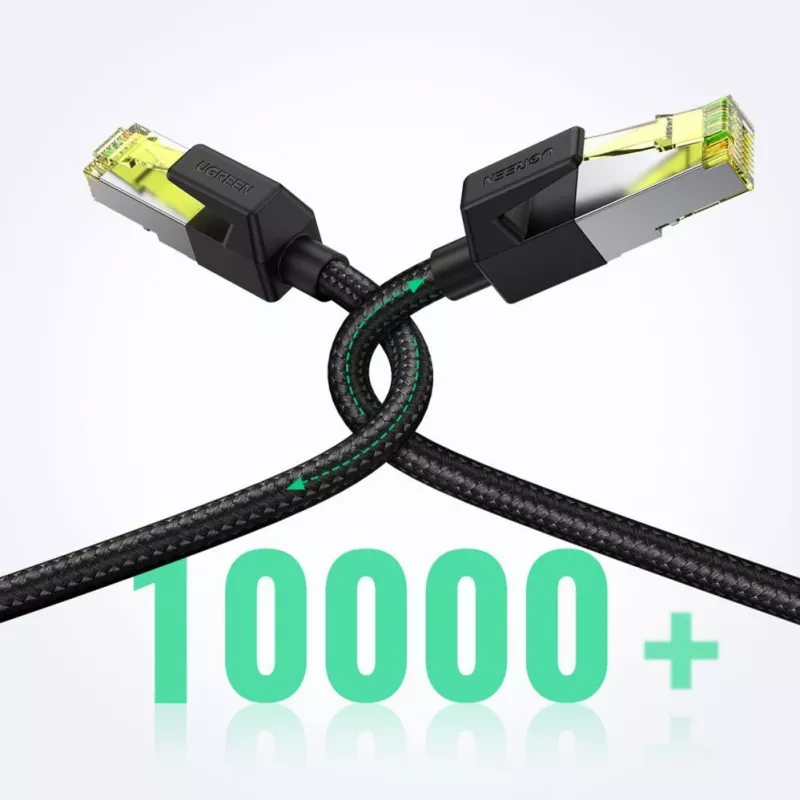 UGREEN NW150 Cat 7 Ethernet patch kábel 3m - čierny