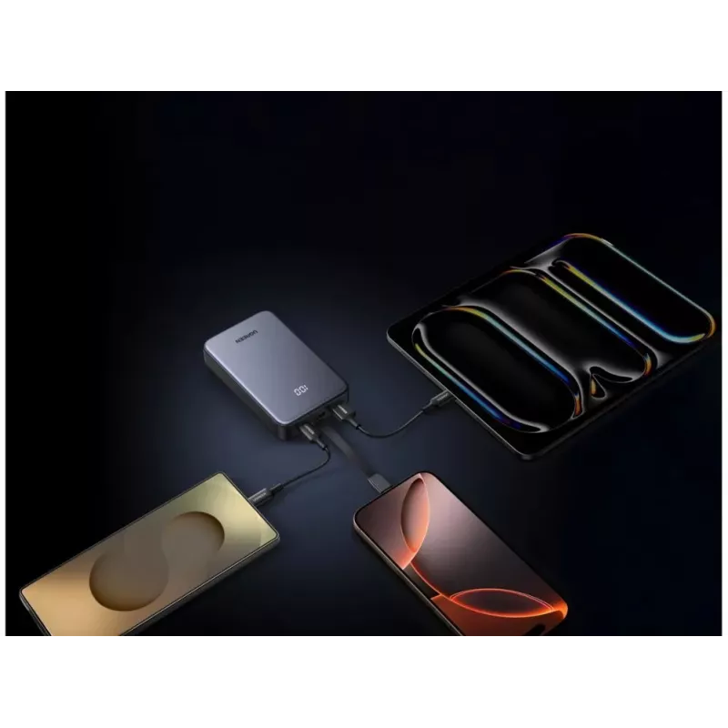 UGREEN Power Bank 20000mAh 20W 45762 s integrovaným káblom sivá