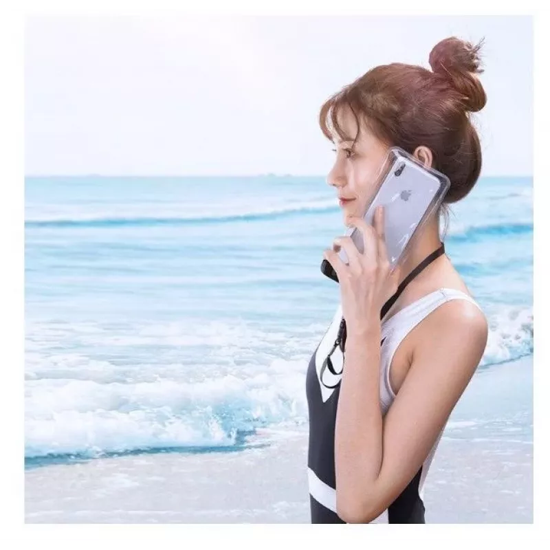 UGREEN Universal Waterproof Pouch Phone Bag IPX8 do 30 m čierna