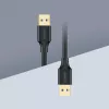 UGREEN US128 USB 3.0 A-konektor samec na A-konektor samec kábel 2m čierny