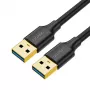 UGREEN US128 USB 3.0 A-konektor samec na A-konektor samec kábel 2m čierny