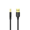 UGREEN US135 USB 2.0 A-B kábel, pozlátený, 2m, čierny