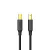 UGREEN US135 USB 2.0 A-B kábel, pozlátený, 2m, čierny