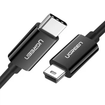 UGREEN US242 USB-C na Mini USB kábel 1m čierny