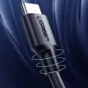 UGREEN US286 USB-C na USB-C kábel 1 m čierny - PD QC 3A 480Mbps