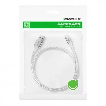 UGREEN US288 USB-A na USB-C kábel QC 3.0 3A 1m biely