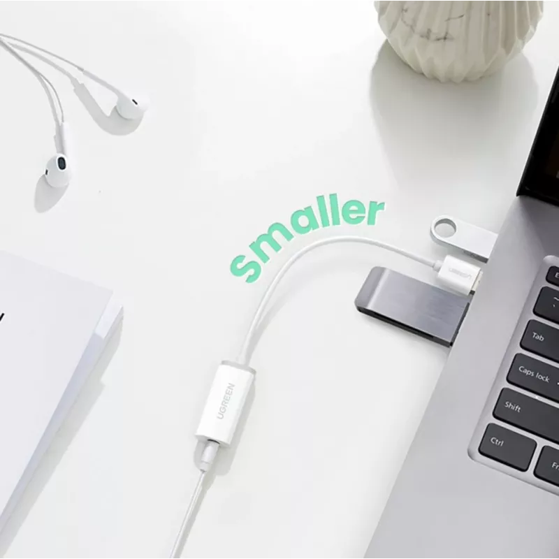 UGREEN US288 USB-A na USB-C kábel QC 3.0 3A 1m biely