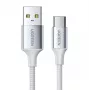 UGREEN US288 USB-A na USB-C kábel QC 3.0 3A 1m biely
