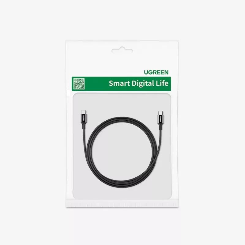 UGREEN US300 kábel USB-C na USB-C 480Mbps 5A 1m čierny