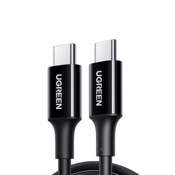 UGREEN US300 kábel USB-C na USB-C 480Mbps 5A 1m čierny