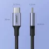 UGREEN US316 USB-C na USB-C kábel 100W 5A 480Mbps 1,5m sivý