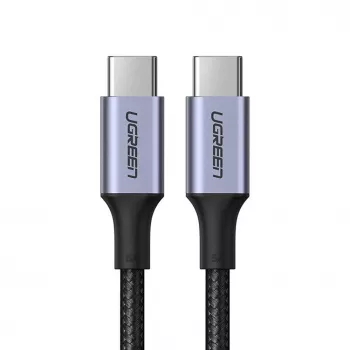 UGREEN US316 USB-C na USB-C kábel 100W 5A 480Mbps 1,5m sivý