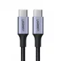 UGREEN US316 USB-C na USB-C kábel 100W 5A 480Mbps 1,5m sivý