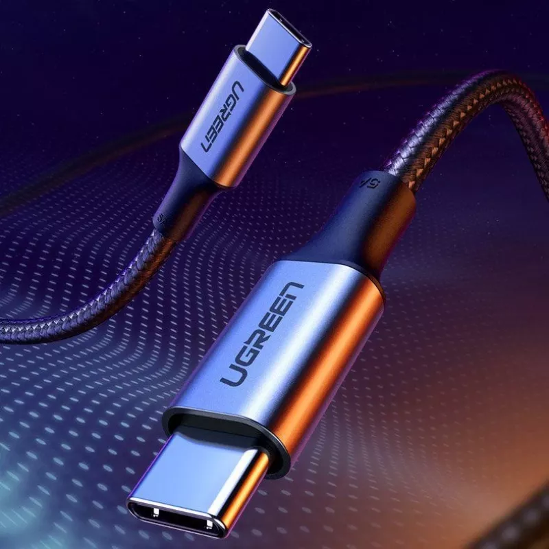UGREEN US316 USB-C na USB-C kábel 100W 5A 480Mbps 1m čierny