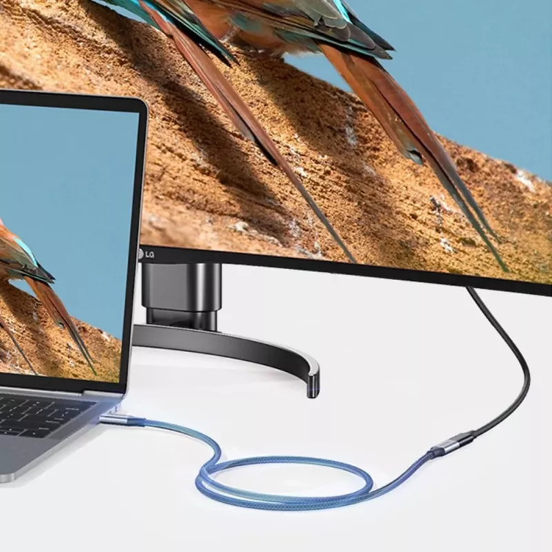 UGREEN US372 USB-C na USB-C kábel 100W 5A 10Gbps 0,5m sivý