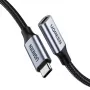 UGREEN US372 USB-C na USB-C kábel 100W 5A 10Gbps 0,5m sivý