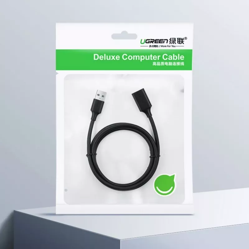 UGREEN USB 2.0 predlžovací kábel 5m čierny (US103)