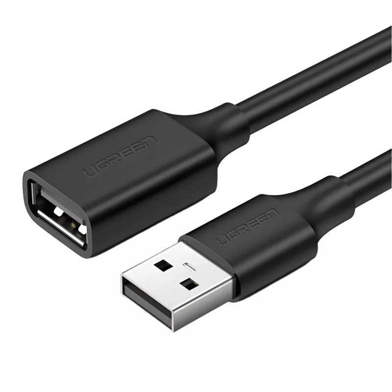 UGREEN USB 2.0 predlžovací kábel – konektor A samec na konektor A samica, 480Mbps prenos dát – 2M