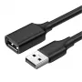 UGREEN USB 2.0 predlžovací kábel – konektor samec na konektor samica, 480Mbps prenos dát, 1,5m, čierny