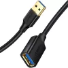 UGREEN USB 3.0 predlžovací kábel 3m čierny konektor samec na konektor samica SuperSpeed 5Gbps