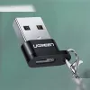 UGREEN USB-A konektor samec na USB-C konektor samica adaptér (čierna)