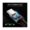 UGREEN USB-C na USB-C 100W pletený nylonový nabíjací kábel 2m čierny