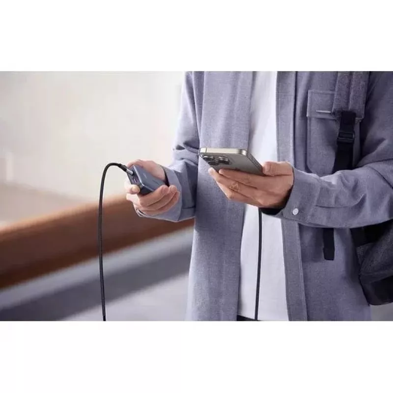 UGREEN USB-C na USB-C nabíjací kábel USB 2.0 240W PD 3.1, hliníkové puzdro pletené, 2m sivá