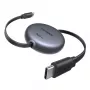 UGREEN USB-C na USB-C PD 100W vyťahovací rýchlonabíjací kábel 1m čierny