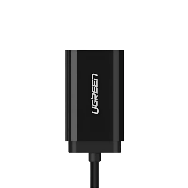 UGREEN USB na 3,5 mm externý stereo zvukový adaptér - čierna