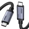 UGREEN USB4 USB-C na USB-C kábel 240W 40Gbps 16K@60Hz 80Gbps Thunderbolt 4 kompatibilný 1m nylonový pletený