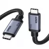 UGREEN USB4 USB-C na USB-C kábel 240W 40Gbps 16K@60Hz 80Gbps Thunderbolt 4 kompatibilný 1m nylonový pletený