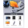 UGREEN USB4 USB-C na USB-C kábel 240W 40Gbps 16K@60Hz 80Gbps Thunderbolt 4 kompatibilný 1m nylonový pletený