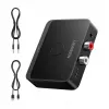 UGREEN 55545 Bluetooth 6.0 LDAC Hi-Res audio prijímač s výstupom 3,5 mm AUX a 2x RCA, čierny
