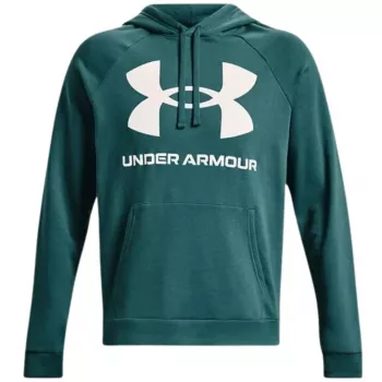 Under Armour pánska Rival Fleece Big Logo mikina s kapucňou Marine OD Green