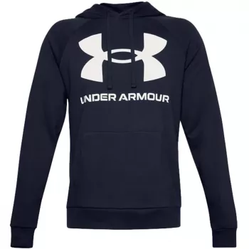 Under Armour pánska Rival Fleece Big Logo mikina s kapucňou Midnight Navy 1357093 410