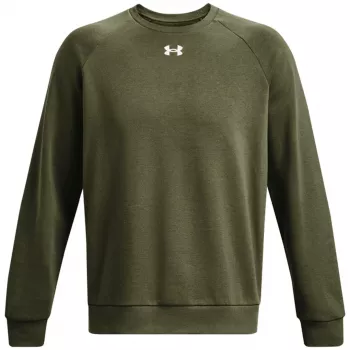 Under Armour pánska mikina Rival Fleece Crew khaki 1379755 390