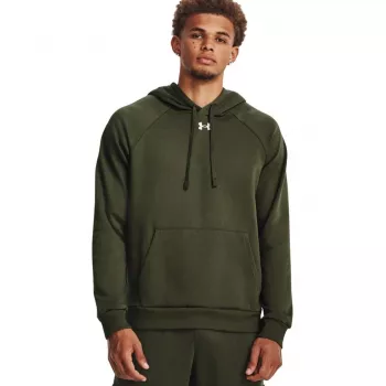 Under Armour Rival Fleece mikina s kapucňou Olive 1379757 390 M
