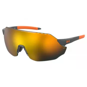 Under Armour UAHALFTIMEF2M unisex slnečné okuliare - čierny rám, sivé sklá, šírka skla 65 mm, dĺžka stranice 120 mm