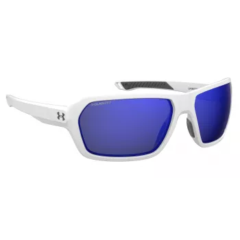 Under Armour UARECON6HTG47 pánske slnečné okuliare - hranaté, Wrap-Around, zelené šošovky, havanský rám