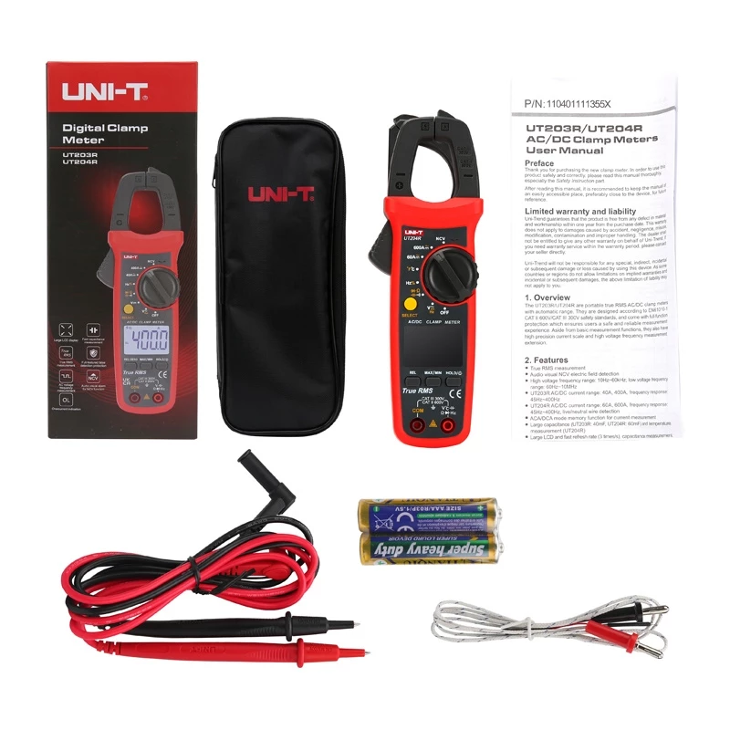 Uni-T UT204R digitálny kliešťový merač