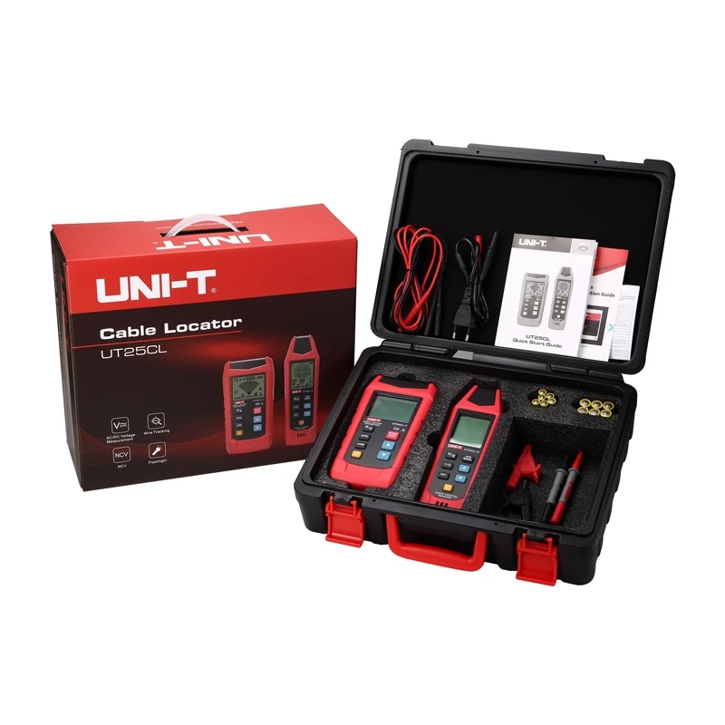 UNI-T UT25CL vyhľadávač vedení a káblov s testerom zásuviek