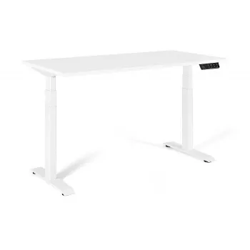 UNIQUE ACTIVE I Elektrický písací stôl 140x70 cm biely