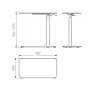 UNIQUE LAPTOP DESK Výškovo nastaviteľný pracovný stôl/stôl čierny